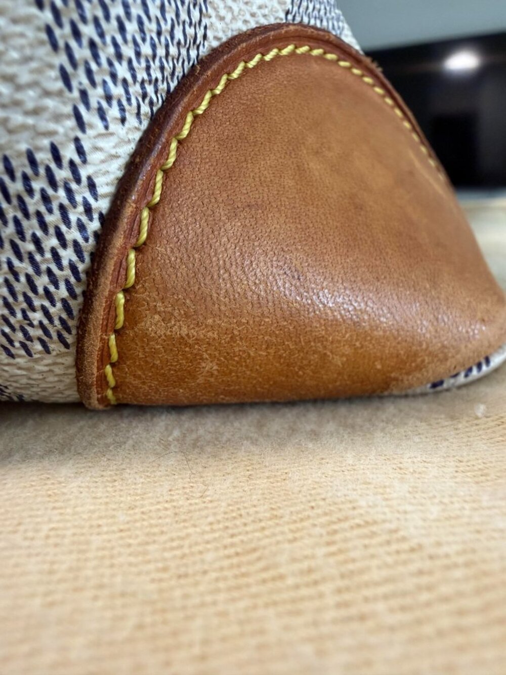 Louis Vuitton Hampstead PM Damier Azur Tote Bag | CheckCheck COA Included - Picture 9 of 16